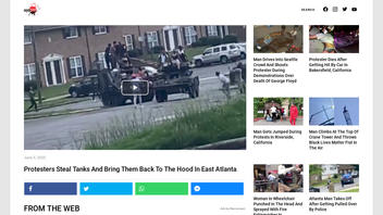 Fact Check: Protesters Did NOT Steal Tanks In Atlanta During Protests
