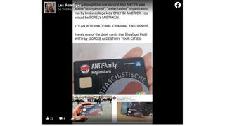 Fact Check: 'Antifa Debit Card' Is NOT A Real Banking Card