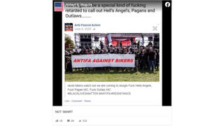 Fact Check: Photo of 'Antifa Against Bikers' Banner is NOT Real; Antifa Did NOT Warn Hells Angels To 'Watch Out We Are Coming To Sturgis'