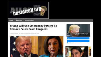 Fact Check: Trump Is NOT Expected To Use Emergency Powers To Remove Pelosi From Congress