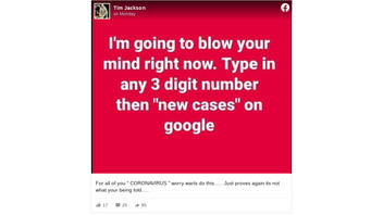 Fact Check: Typing Any 3-digit Number And 'New Cases' In Google Does NOT Prove COVID-19 Is Hoax