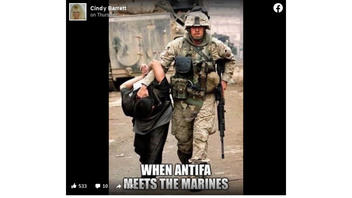 Fact Check: U.S. Marine Did NOT Capture An Antifa Member