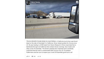 Fact Check: Truck Driver NOT Found Dead With COVID-19 On California Highway With Load Of COVID-19 Contaminated Face Masks