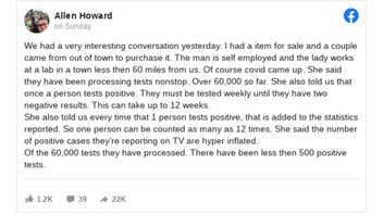 Fact Check: A Person With Coronavirus Is NOT Counted As More Than One Case No Matter How Many Positive Tests They Have