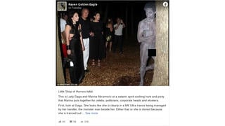 Fact Check: Photo Does NOT Show Lady Gaga Staring At Murdered Model During A Satanic Spirit Cooking Hunt