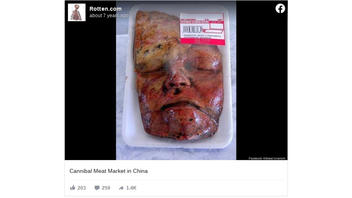 Fact Check: Photo Is NOT From A Cannibalistic Meat Market In China