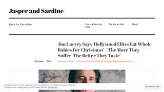 Fact Check: Jim Carrey Did NOT Say 'Hollywood Elites Eat Whole Babies For Christmas' - 'The More They Suffer - The Better They Taste'