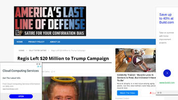 Fact Check: Regis Philbin Did Not Leave $20 Million to Trump Campaign