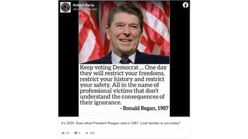 Fact Check: Ronald Reagan Did NOT Say Democrats 'Will Restrict Your Freedoms, Your History And Your Safety'