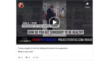 Fact Check: President Trump Did NOT Get Caught Trashing His Supporters On Project Veritas Video - It's A Parody