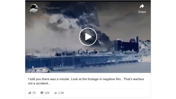 Fact Check: 'Crude Fake' Video Does NOT Show A Missile Incoming Before Beirut Explosion