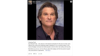 Fact Check: Kurt Russell Did NOT Share 'The Badge' Poem Attacking 'Defund The Police' Movement