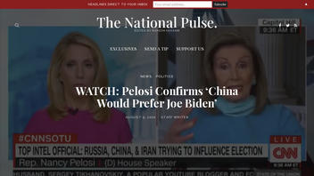 Fact Check: Nancy Pelosi Did NOT 'Confirm China Would Prefer Joe Biden'