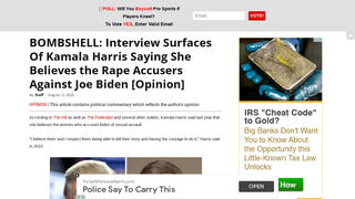 Fact Check: Kamala Harris Said She Believed Women Who Said They Felt 'Uncomfortable' By Biden Touching -- NOT 'Rape Accusers'