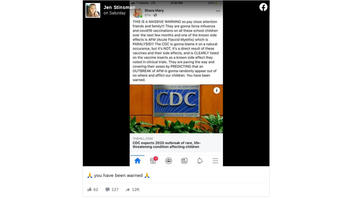 Fact Check: The CDC Did NOT Predict An Outbreak Of AFM Cases To Cover Up Anticipated Future Vaccine Injuries