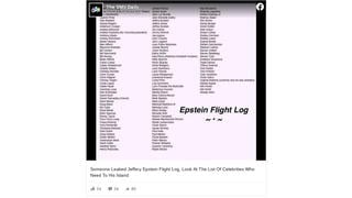 Fact Check: 'Leaked' Jeffrey Epstein Flight Log Is Fake - 40 Celebrities Including Beyonce, Chrissy Teigen & Barack Obama Were Never On 'Lolita Express'