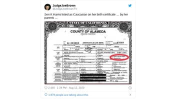 Fact Check: Kamala Harris' Birth Certificate Does NOT Identify Her As 'Caucasian'