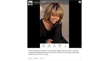 Fact Check: NO Evidence That Tina Turner Is Dying From Stomach Cancer And Rejection Of A Kidney