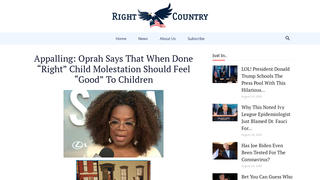 Fact Check: Oprah Did NOT Say When Done 'Right' Child Molestation Should Feel 'Good' To Children