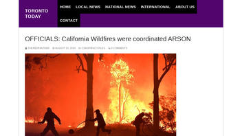 Fact Check: Officials Did NOT Say California Wildfires Were Coordinated Arson