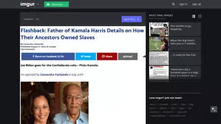 Fact Check: Kamala Harris Descended From A Slave Owner, But It's Not 'An Inconvenient Part Of Her History' Or A 'Deep, Dark Secret' That 'Could Come Back To Haunt Her'