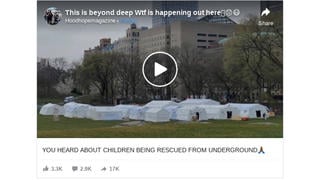Fact Check: Video Does NOT Show Evidence of Children Being Rescued From Tunnels