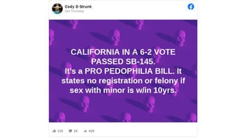Fact Check: California SB-145  Does NOT Change Felony Status of Pedophile Crimes; Judges Get Leeway On Sex Offender Registrations In More Cases Involving Consent