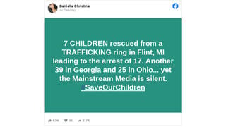 Fact Check: 'Main Stream Media' Is NOT Silent On Children Rescued From Sex Trafficking In Michigan, Georgia And Ohio