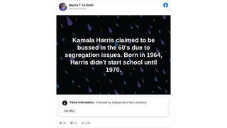 Fact Check: Kamala Harris Started School In 1968 And WAS Bused In 1969.