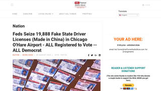 Fact Check: Fake State Driver Licenses Seized By Feds In Chicago Are NOT Implicated In A Voting Fraud Scheme