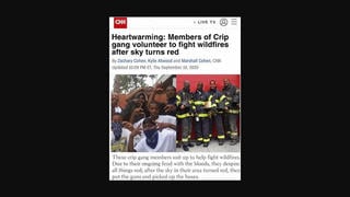 Fact Check: Members Of Crip Gang Did NOT Volunteer To Fight Wildfires Because The Sky Is Red