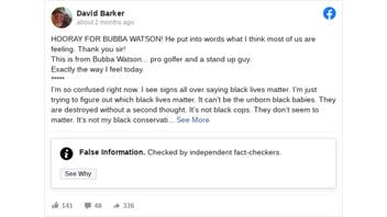 Fact Check: Pro Golfer Bubba Watson Did NOT Write a Post Questioning Black Lives Matter