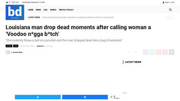 Fact Check: Louisiana Man Did NOT Drop Dead Moments After Calling Woman A 'Voodoo N***a B***h'