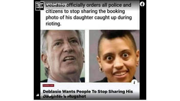 Fact Check: NYC Mayor Bill De Blasio Did NOT Officially Order 'All Police And Citizens To Stop Sharing The Booking Photo Of His Daughter Caught Up During Rioting'