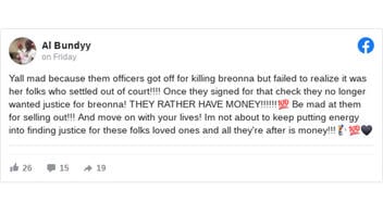 Fact Check: Breonna Taylor's Family Settlement Is NOT Connected To No Charges For Police Officers