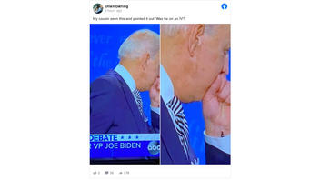 Fact Check: Joe Biden Was NOT Wearing An IV Or A Wire In His Sleeve During The Cleveland Debate