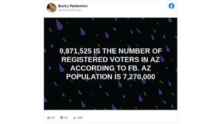 Fact Check: There Are NOT More Registered Voters In Arizona Than The Total Population Of The State