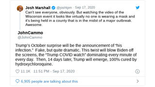 Fact Check: Viral Tweet By John Cammo Was NOT The Only One To Predict Trump Would Get Covid