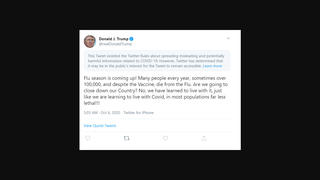 Fact Check: Flu Does NOT Kill More Than 100,000 Americans Some Years Nor Is It More Lethal Than COVID-19, As Trump Claims