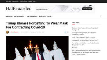 Fact Check: Donald Trump Did NOT Blame "Forgetting" To Wear A Mask (At A KKK Rally) For Contracting Covid-19