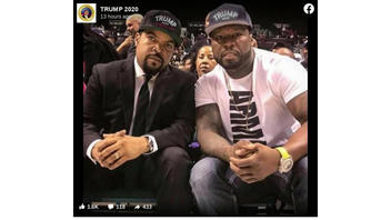 Fact Check: Ice Cube And 50 Cent Did NOT Wear Trump Hats In Photo