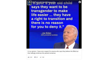 Fact Check: Joe Biden Did NOT Say 'If Your 8-Year-Old Child Says They Want To Be Transgender ... They Have A Right To Transition'