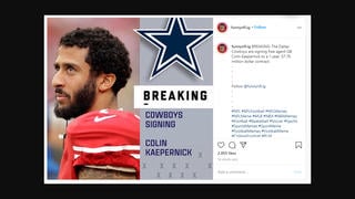 Fact Check: The Dallas Cowboys Have NOT Signed Free Agent QB Colin Kaepernick