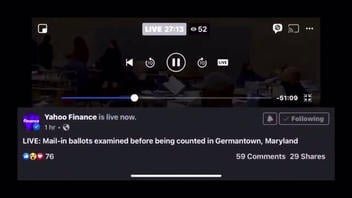 Fact Check: Election Judge In Maryland Marking On A Ballot In A Yahoo Livestream Was NOT Committing Voter Fraud