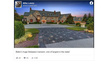 Fact Check: Joe Biden Does NOT Own One Of The Largest Mansions In Delaware