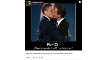 Fact Check: This Is NOT An Authentic Photo Of Barack Obama Kissing David Cameron