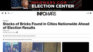 Fact Check: Stacks Of Bricks Found in Cities Nationwide Are NOT Connected To Election Results