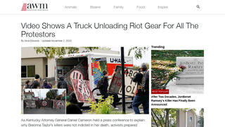 Fact Check: A Video Does NOT Show Riot Gear Being Unloaded From A Truck After The Election