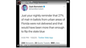 Fact Check: US Postal Service Did NOT Fail To Deliver 27 Percent Of Mail-In Ballots From Urban Florida Districts