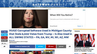 Fact Check: NO Evidence Corrupted Software Was Used In Michigan; 6,000 Votes NOT 'Stolen' From Trump